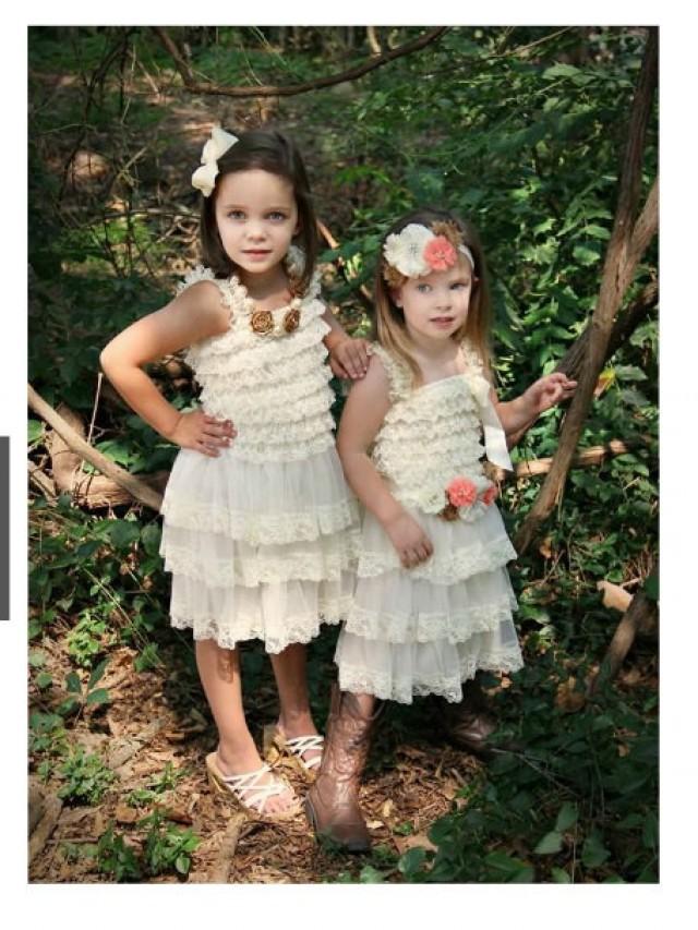 Ivory Lace Bridesmaid Dresses