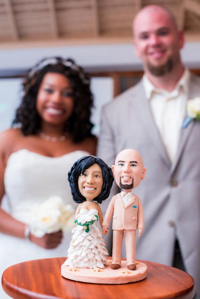 Beach Custom Wedding Cake Topper Bride And Groom Cake Topper Personalized Cake Topper Mr N 4845