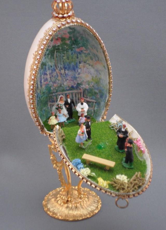 Wedding Cake Topper Bride And Groom Wedding Party Diorama Wedding