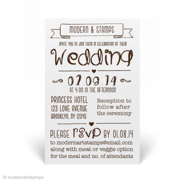 Wedding Invitation Stamp Wedding Stamp Custom Wedding Stamp Custom