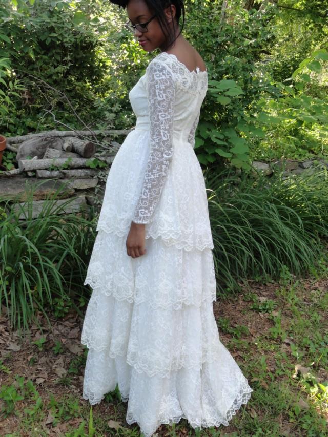 vintage lace dress 1960s