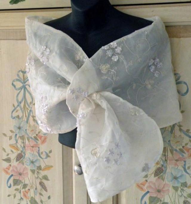 sheer wedding wrap