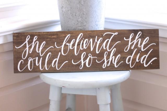 She Believed Could So Did Rustic Wooden Sign Gift For Her Home Decor Wall Art The Paper Walrus 2406600 Weddbook - She Believed She Could So She Did Wall Art She Believed Could So Did Rustic Wooden Sign Gift For Her Home Decor Wall Art The Paper Walrus 2406600 Weddbook - She Believed She Could So She Did Wall Art