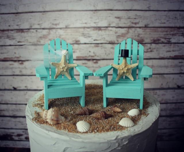 Adirondack Beach Wedding ChairsAdirondack Chairswedding Cake Topperbeach Chairsbeach Wedding