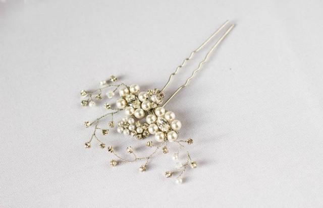 Bridal Hair Pin Wedding Hair Accessory Swarovski Crystal Hair