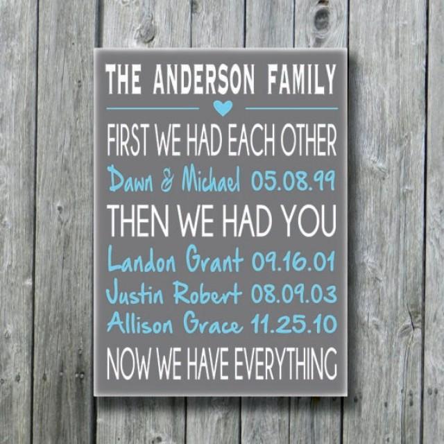 First We Had Each Other Personalized Wedding Gift Anniversary Gift