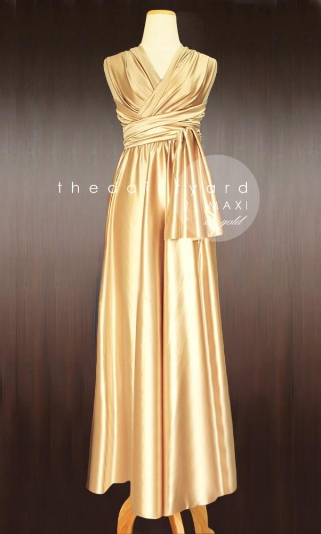 infinity dress yellow gold