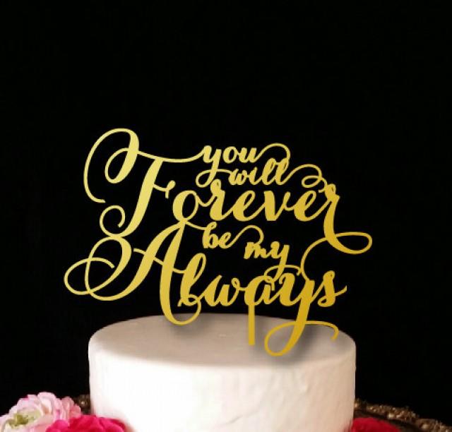 You and Me Forever Cake Topper