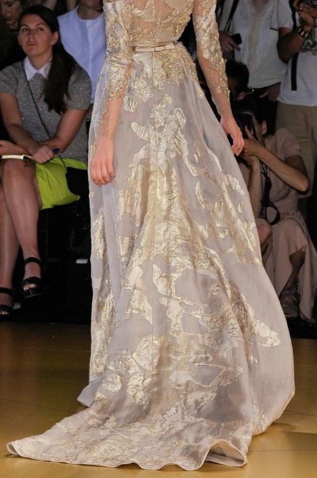Gold Gray Wedding Dress Once Wed 2416829 Weddbook