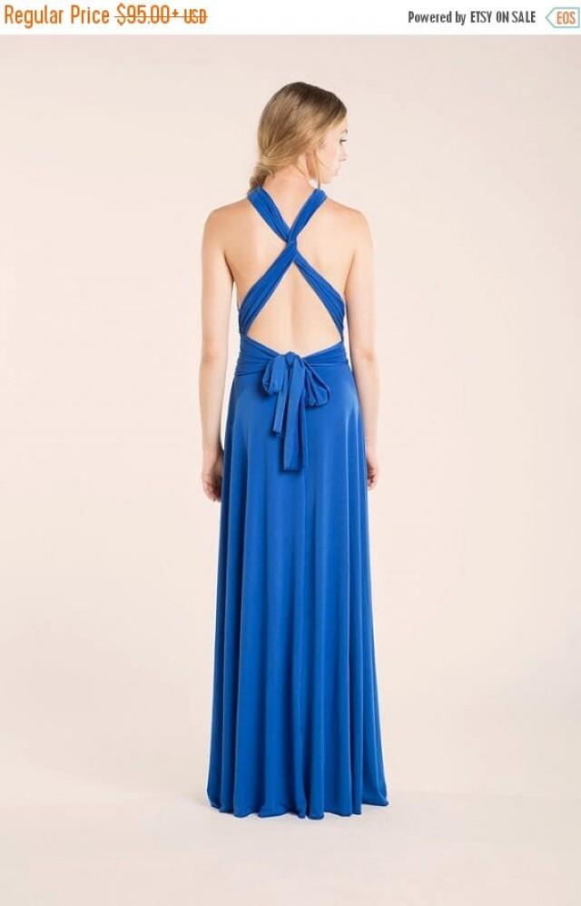 25% Off Black Friday Royal Blue Long Dress / Royal Blue Infinity Dress
