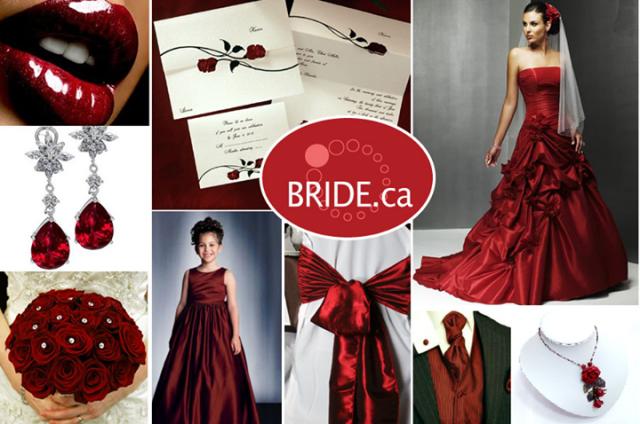 candy apple red wedding dresses