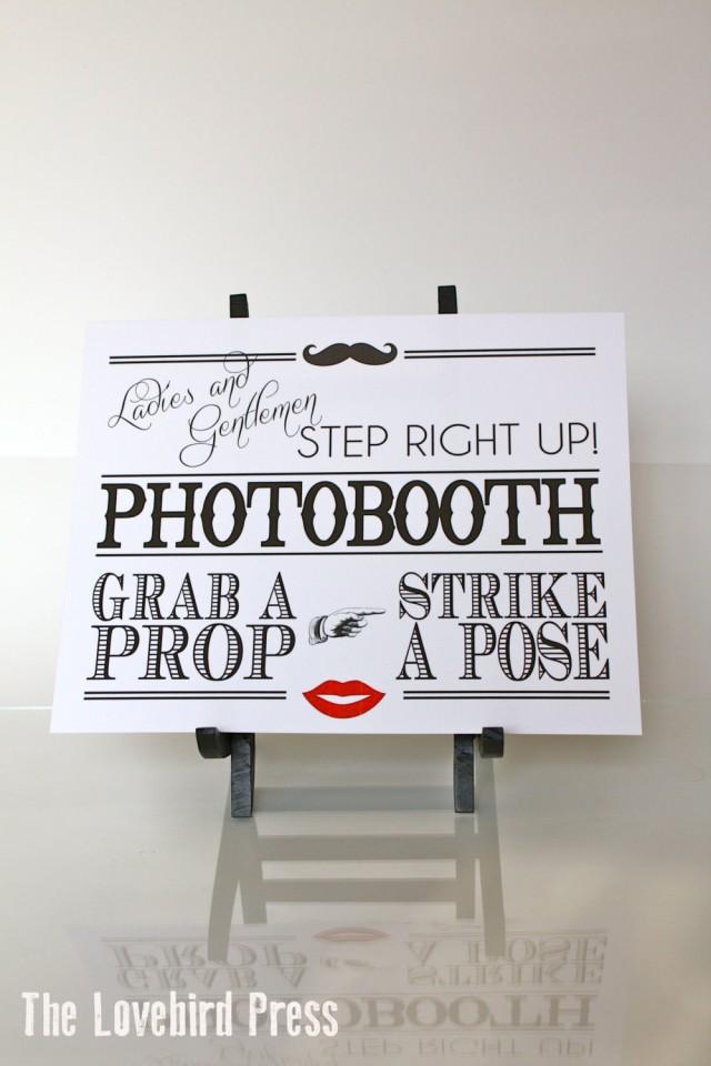 Wedding Photobooth Sign - Printable Photo Booth Sign - Instant Download