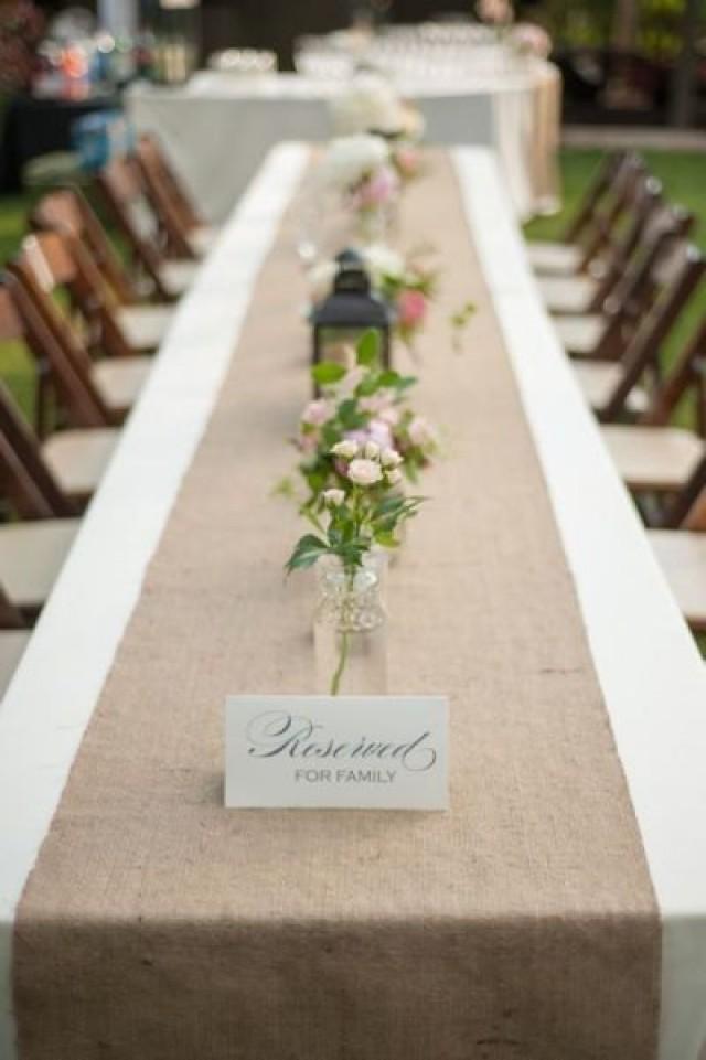 Burlap Table Runner Rustic Natural Wedding / Event Supplies