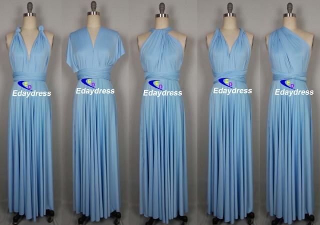 sky blue infinity dress