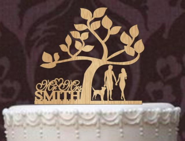 Rustic Wedding Cake Topper A Tree Of Life, Custom Wedding Cake Topper 