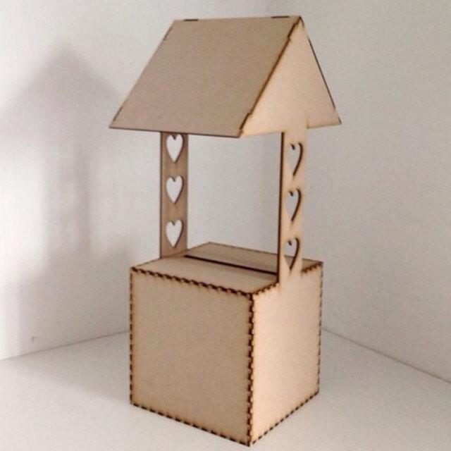 Wishing Well Mail Box Post Wedding Card Holder