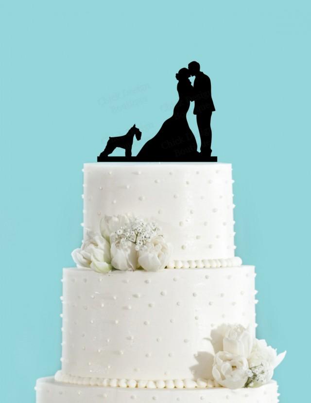schnauzer cake topper