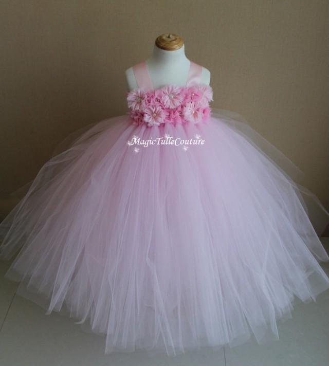 blush pink tutu dress