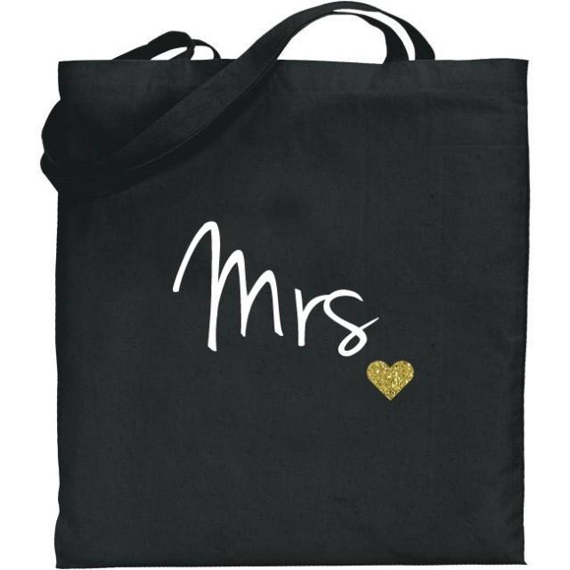 Mrs Bride Gift Cotton Tote Bag Heart Bride Bag, Wedding Bride Tote Bag Purse 2423865 Weddbook