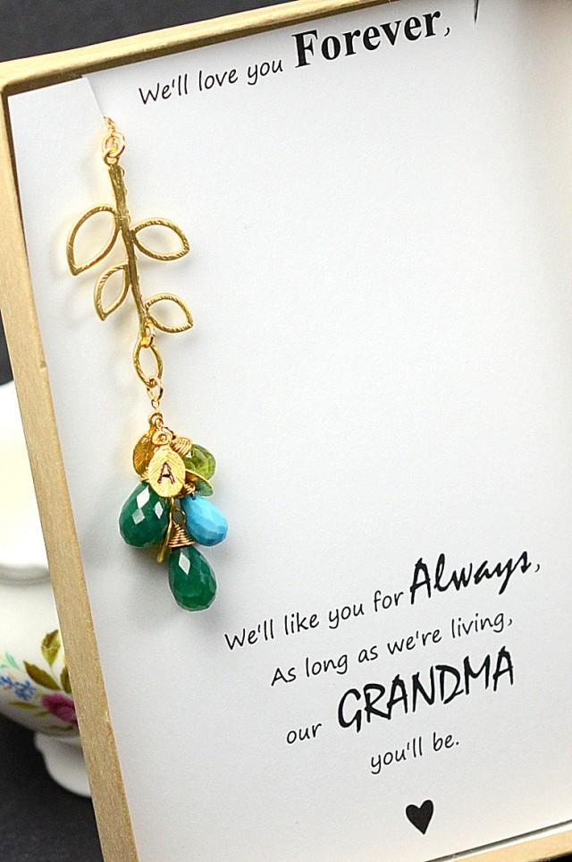 Personalized Women's Jewelry Grandma Grandmother Personalized Necklace ...
