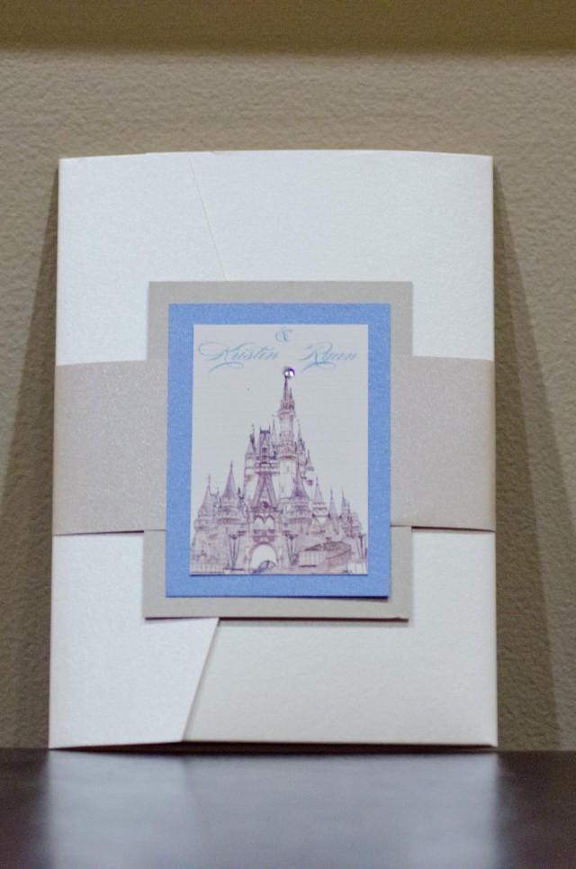 Cinderella Wedding Invitation Disney Wedding Fairytale Wedding