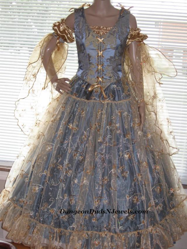 Ddnj Choose Fabrics 4pc Gilded Fairy Queen Princess Renaissance