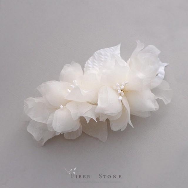 Pure Silk Bridal Hair Piece Bridal Flower Comb Wedding Hair