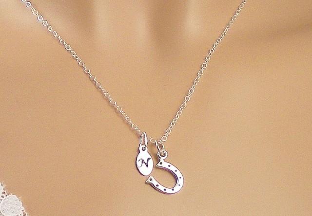 Horseshoe necklace personalized Clearance