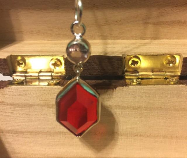 Red Rupee Necklace Legend Of Zelda Jewelry Link Zelda Hyrule Triforce Ocarina Of Time Video Game Piece Heart 8 Heart Container Navi - Weddbook