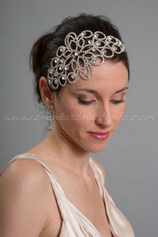 Rhinestone Bridal Hair Comb, Crystal Hair Piece, Wedding Head Piece