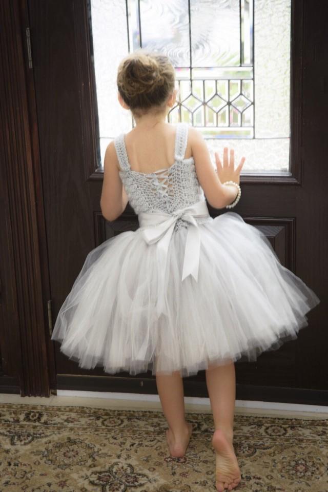 silver tutu dress