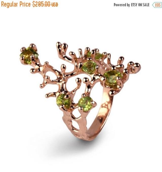 REEF Rose Gold Peridot Ring, Gold 