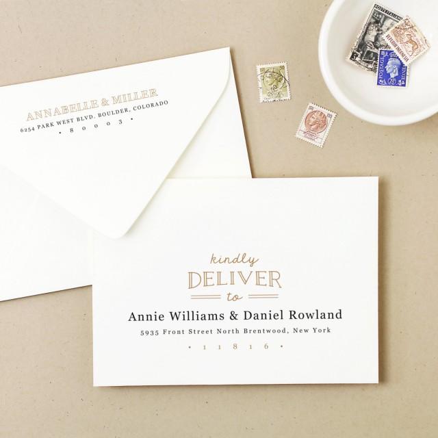 Invitation - Printable Wedding Envelope Template #2428091 - Weddbook