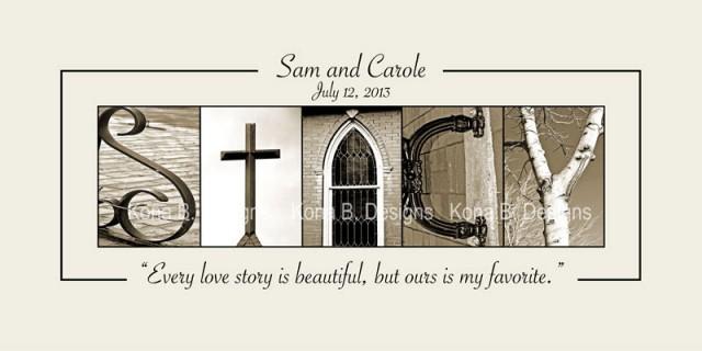 Alphabet Photo Letter Art Wedding Name Frame Alphabet Photography Print 10x20 Unframed 2428125 Weddbook