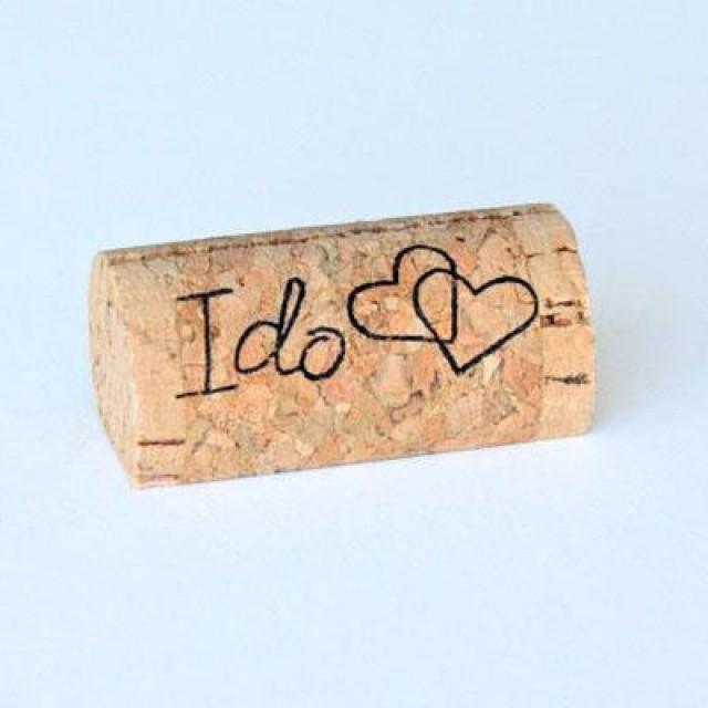 Custom Printed Wine Cork Place Card Holders I Do 2428733 Weddbook