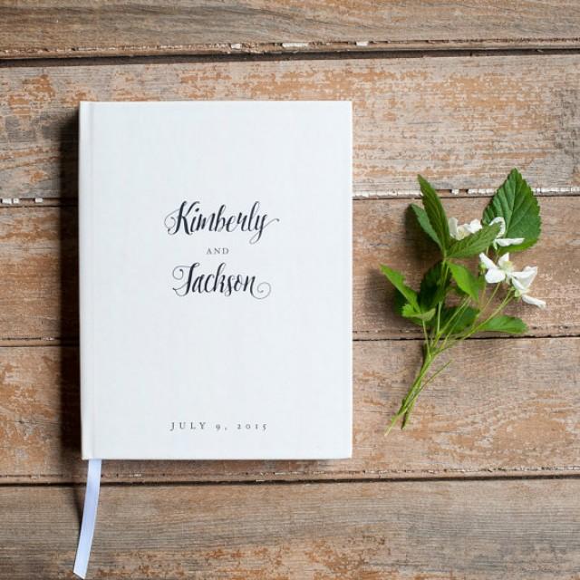 Wedding Guest Book Wedding Guestbook Custom Guest Book Personalized