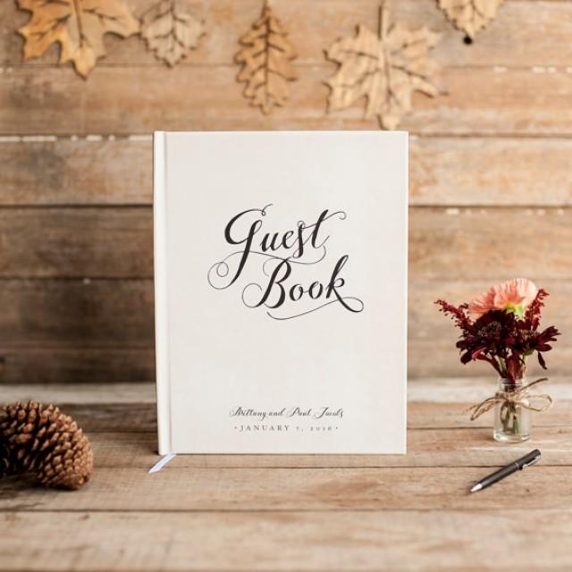 Wedding Guest Book Wedding Guestbook Custom Guest Book Personalized
