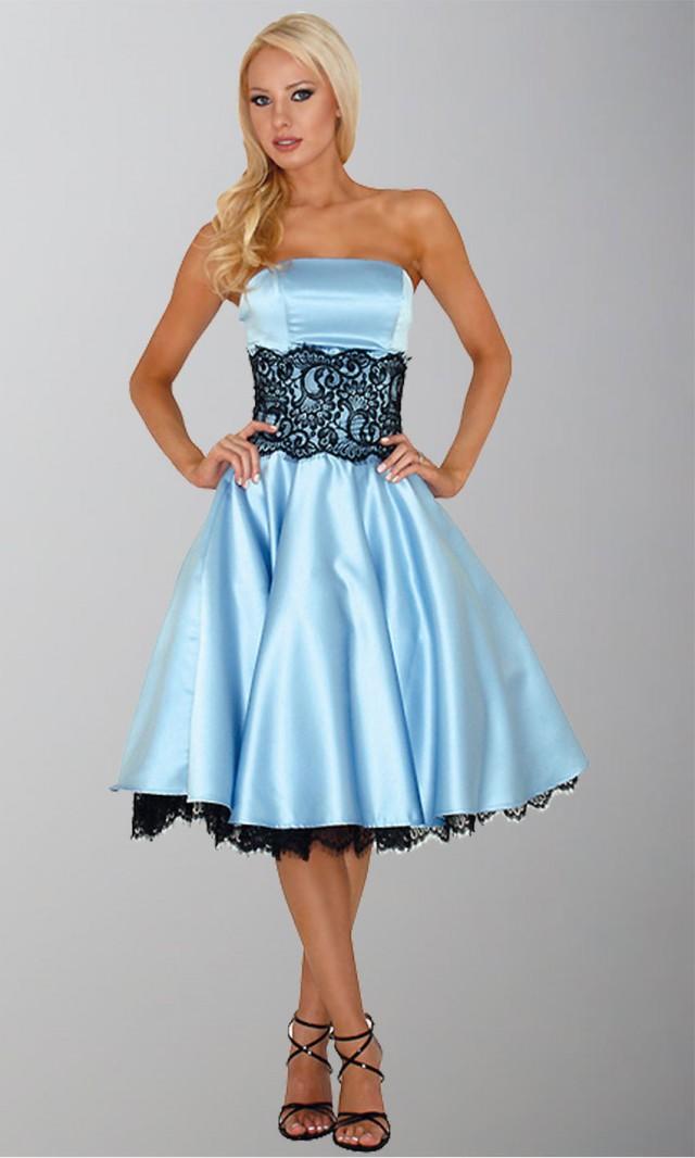 Vintage Lace Mid Calf Bridesmaid Dresses UK KSP327 [KSP327] £78.00