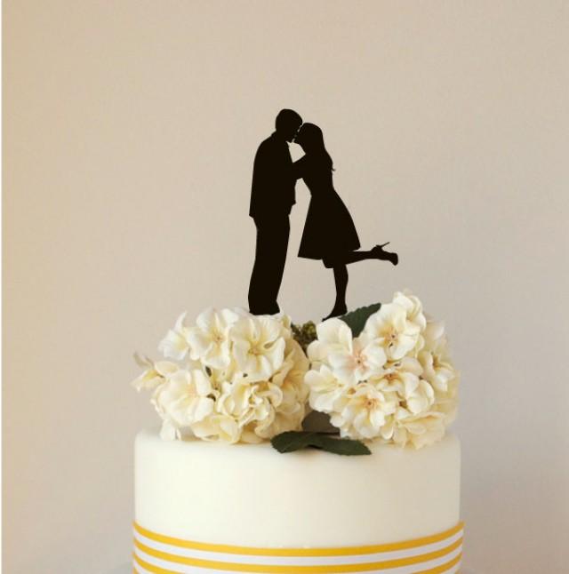 Custom Silhouette Wedding Cake Topper, Acrylic Cake Topper, Made From