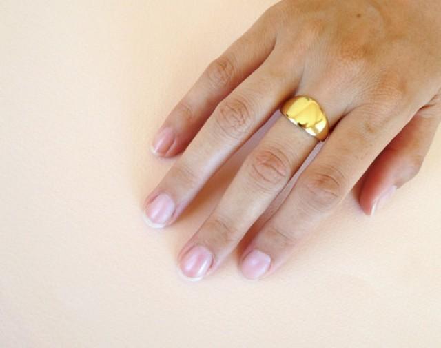 plain gold rings for women