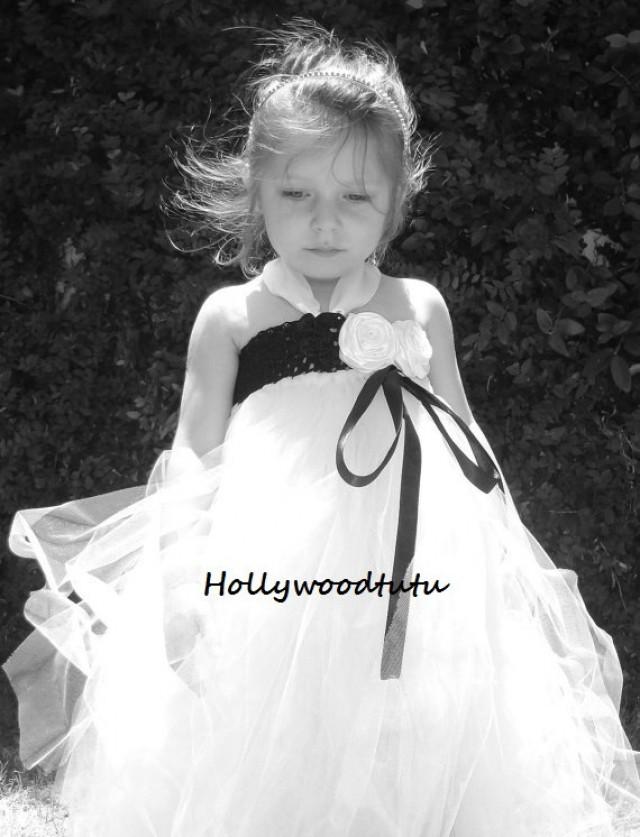 Kleiden Black And White Flower Girl Tutu Dress 2431935 Weddbook