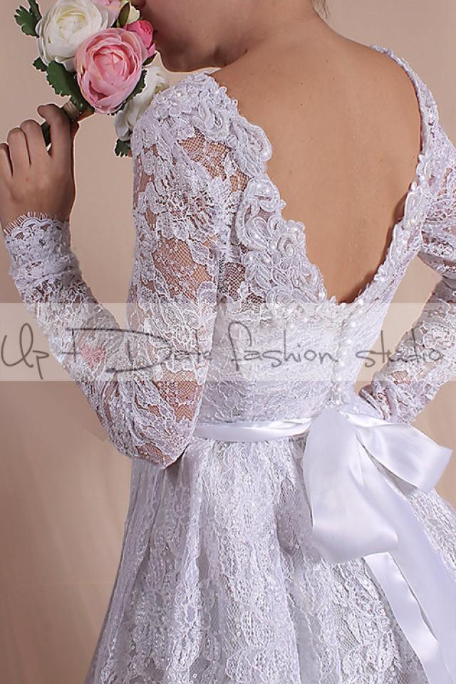 Lace Short /Plus Size / Reception Dress 