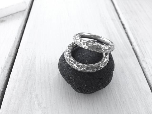 Sterling Silver Band Ring, Engagement Ring, Thick Solid ...