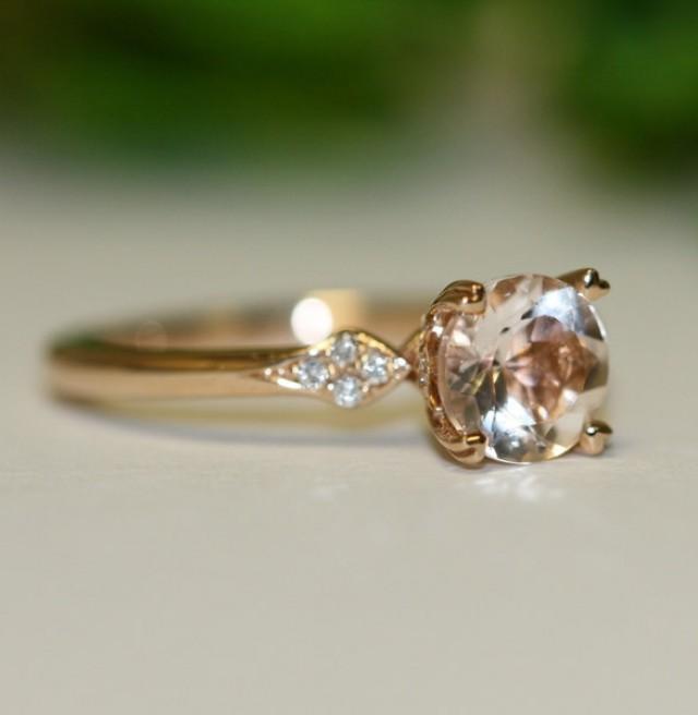 UnityVS Diamond 7mm Round In 14K Rose Gold