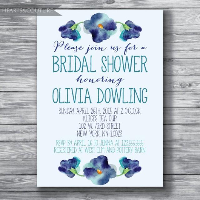 Printable Bridal Shower Invitation, WEDDING SHOWER INVITE, Rustic