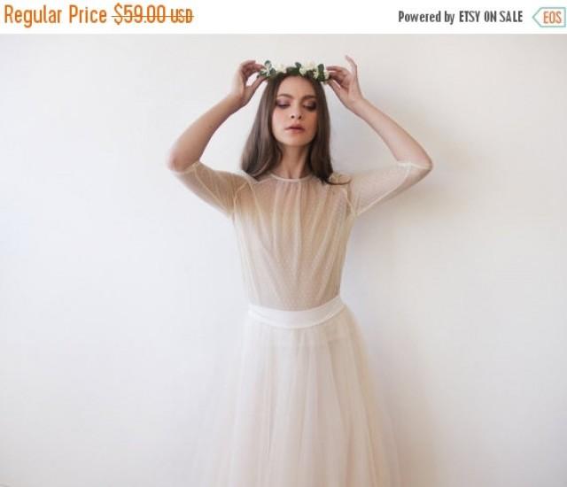 sheer bridal top