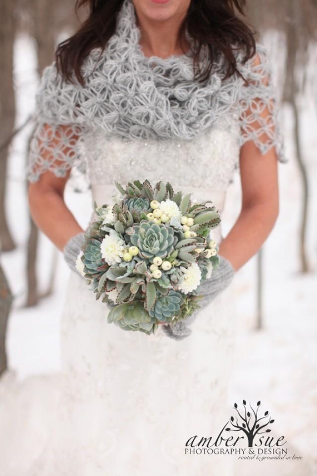 shrug for winter wedding