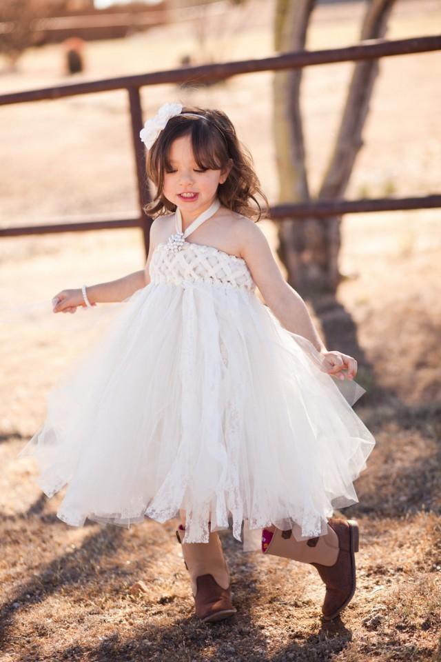 tutu style flower girl dresses