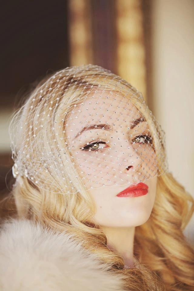 Jade Old Hollywood Crystal Birdcage Veil 2435150 Weddbook