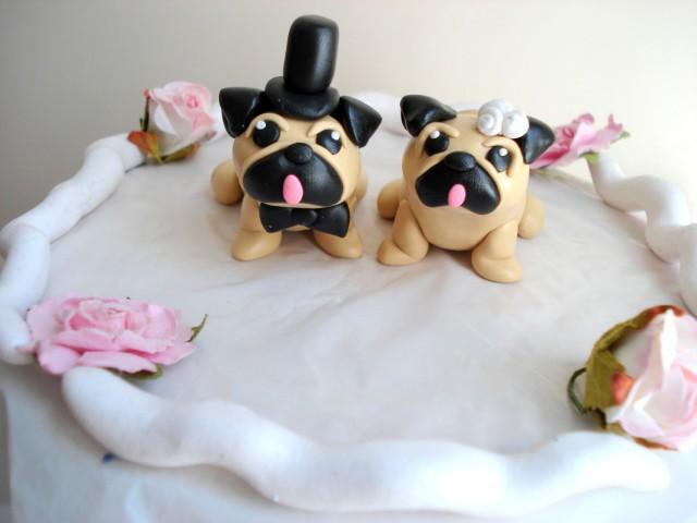pug cake topper